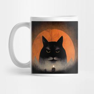 Scary Halloween Cat Mug